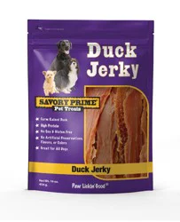 Savory Prime Duck Jerky Dog Treats