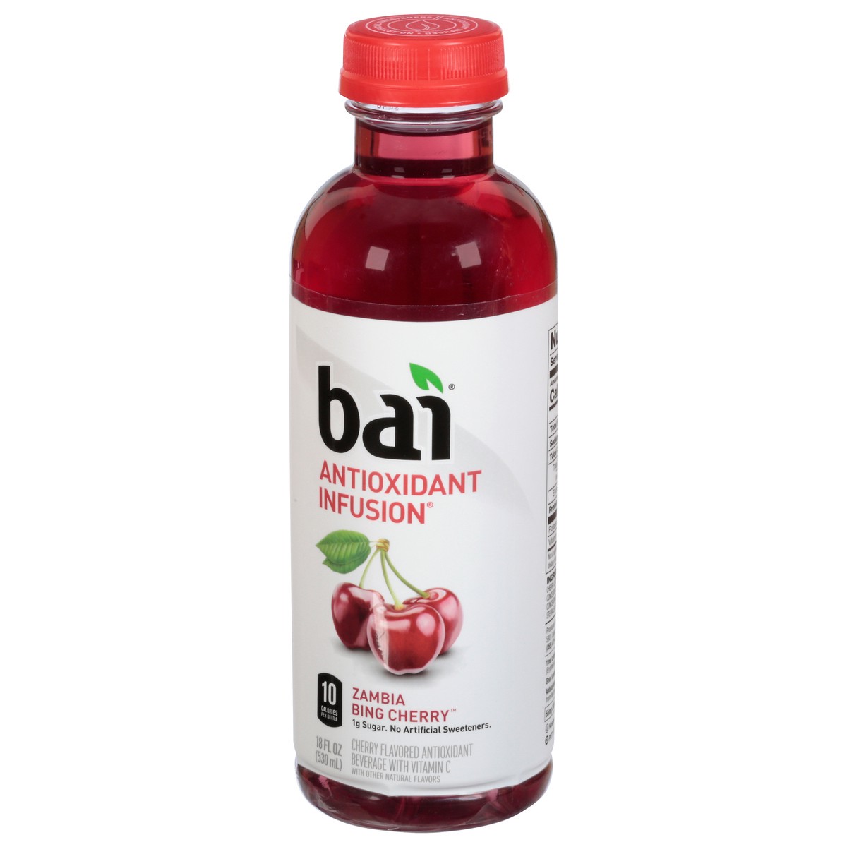 slide 6 of 9, Bai Zambia Bing Cherry, Antioxidant Infused Beverage, 18 fl oz bottle, 18 fl oz