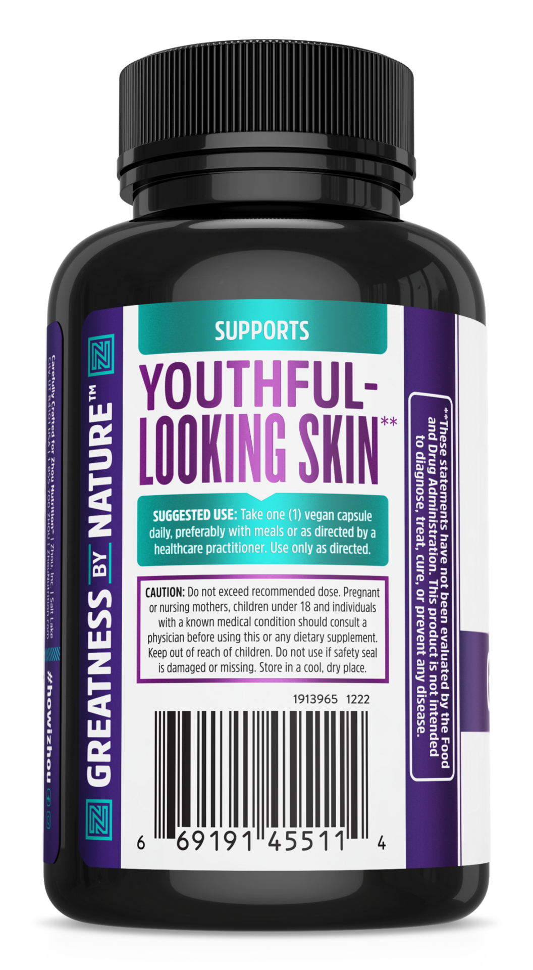 slide 3 of 3, Zhou Nutrition Glowfluence, 30 ct