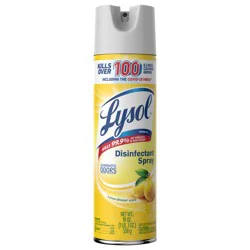 Lysol Disinfectant Spray, Sanitizing and Antibacterial Spray, For Disinfecting and Deodorizing, Lemon Breeze, 19 Fl Oz.