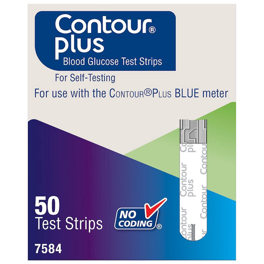 slide 1 of 1, CONTOUR Blood Glucose Test Strips, 50 ct