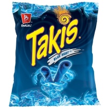slide 1 of 1, Takis Blue Heat Rolled Tortilla Chips, 9.9 oz