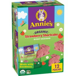Annie's Organic Strawberry Shortcake Spring Edition Bunny Grahams, 12 oz