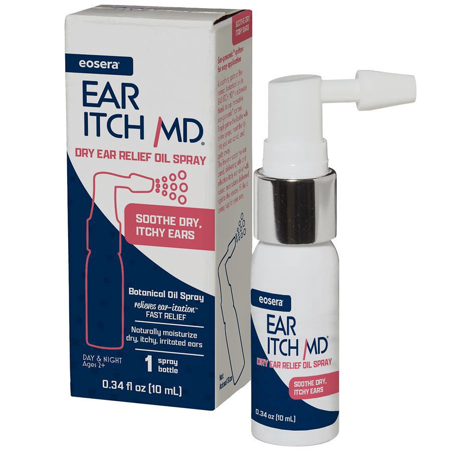 slide 3 of 5, Ear Itch MD Dry Ear Relief Oil Spray 0.34 fl oz, 0.34 fl oz