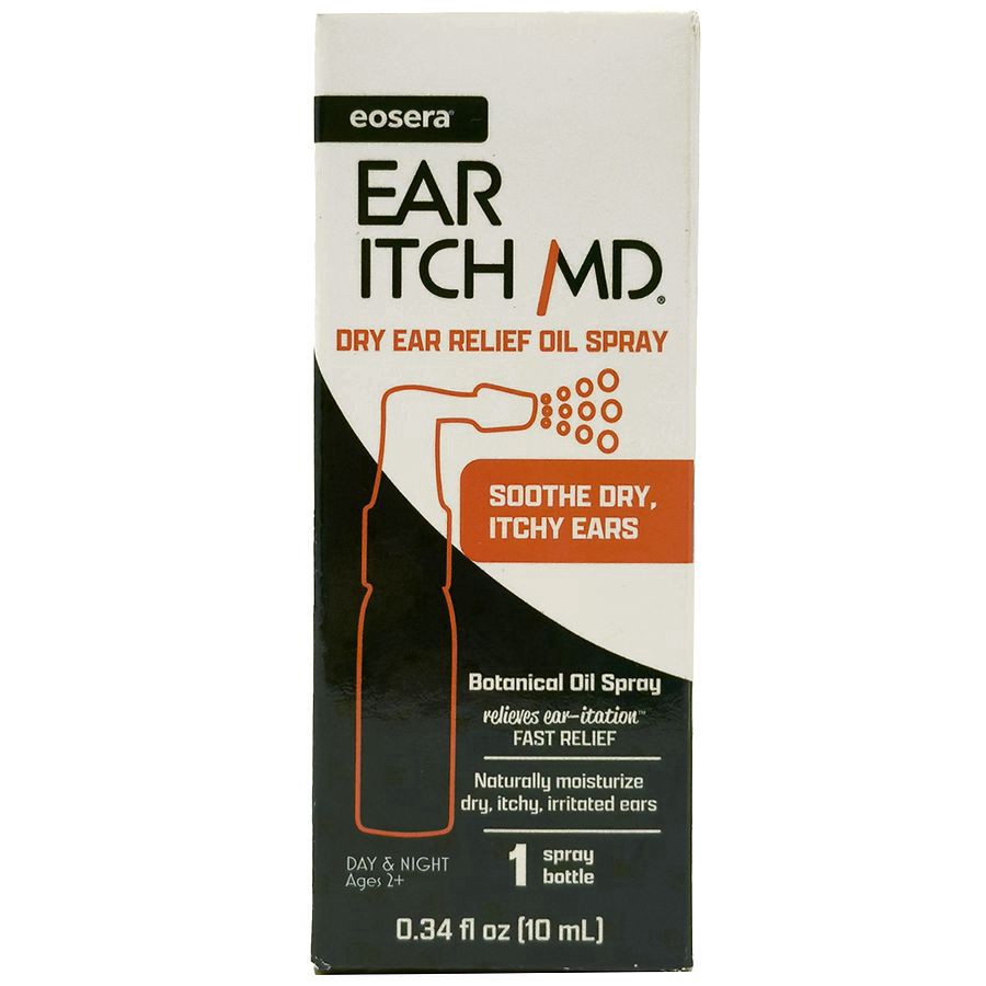 slide 1 of 5, Ear Itch MD Dry Ear Relief Oil Spray 0.34 fl oz, 0.34 fl oz