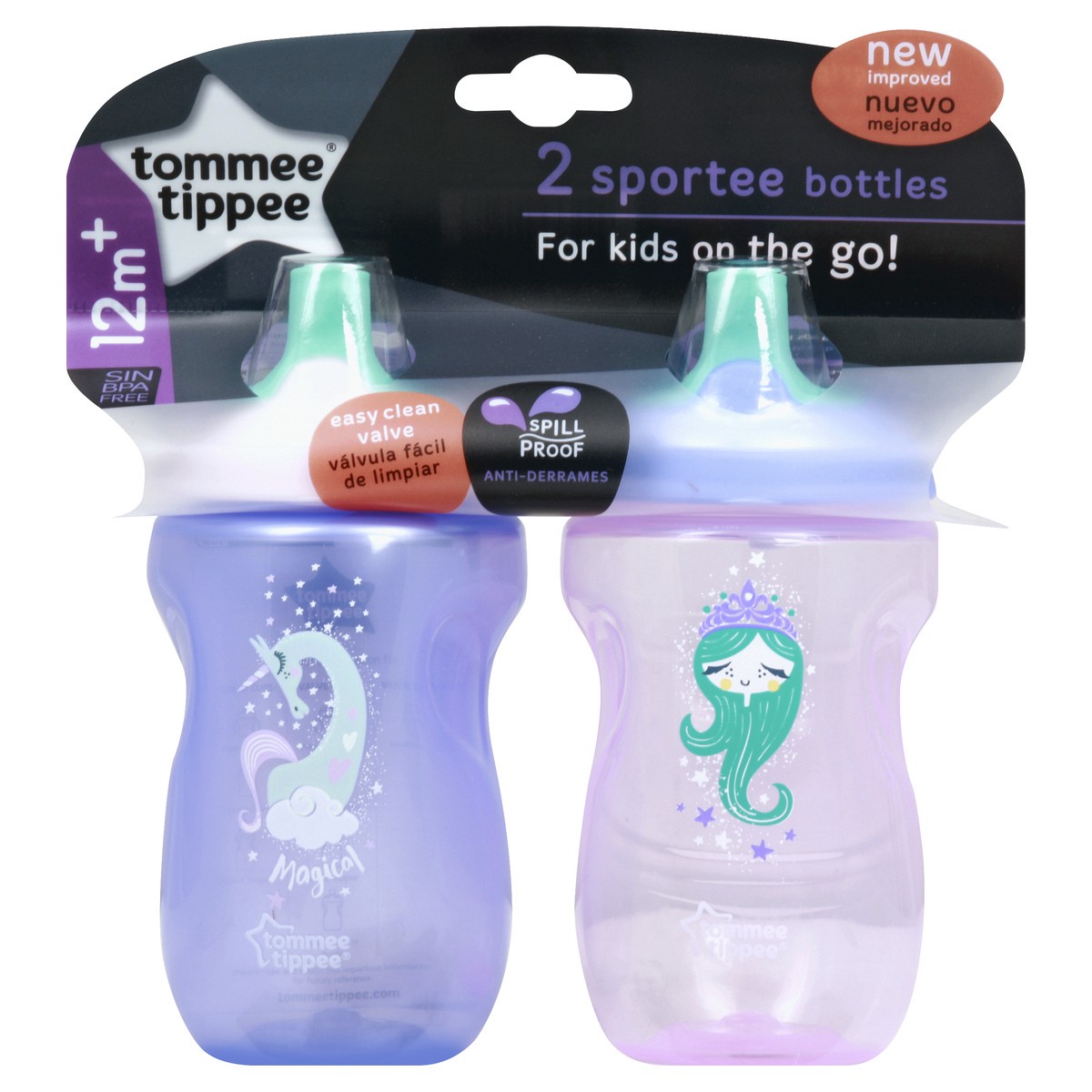 slide 2 of 3, Tommee Tippee Sportee Bottles 2 ea, 2 ct