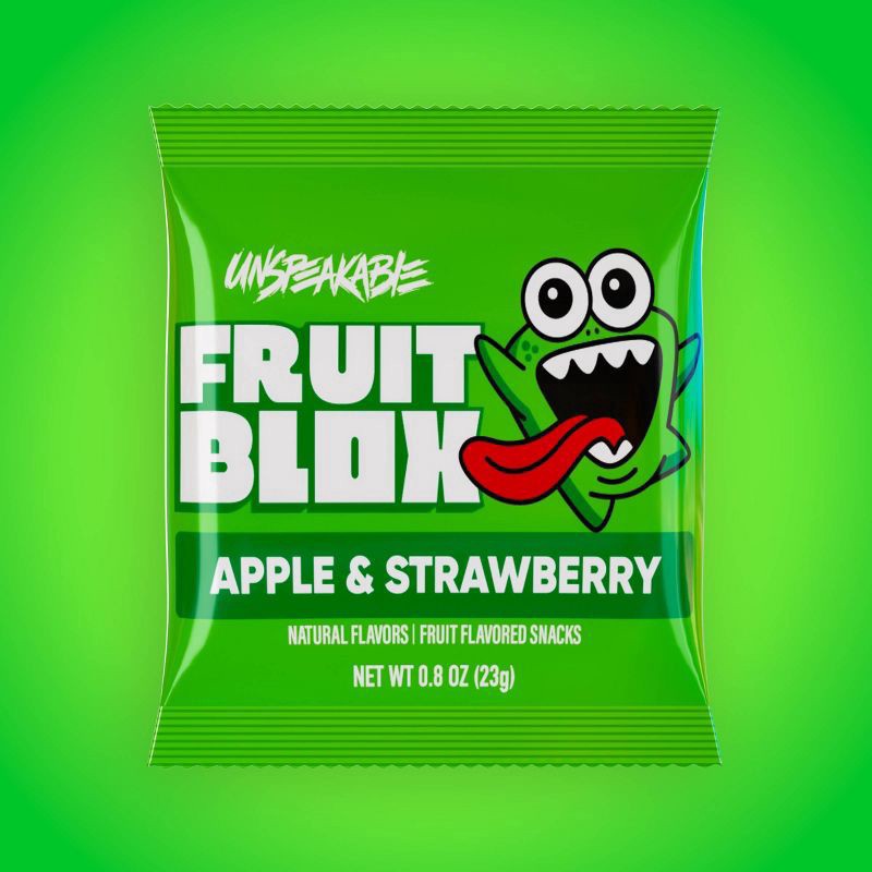 slide 2 of 4, FruitBlox Apple & Strawberry Fruit Flavored Snacks 22 - 0.8 oz Pouches, 22 ct