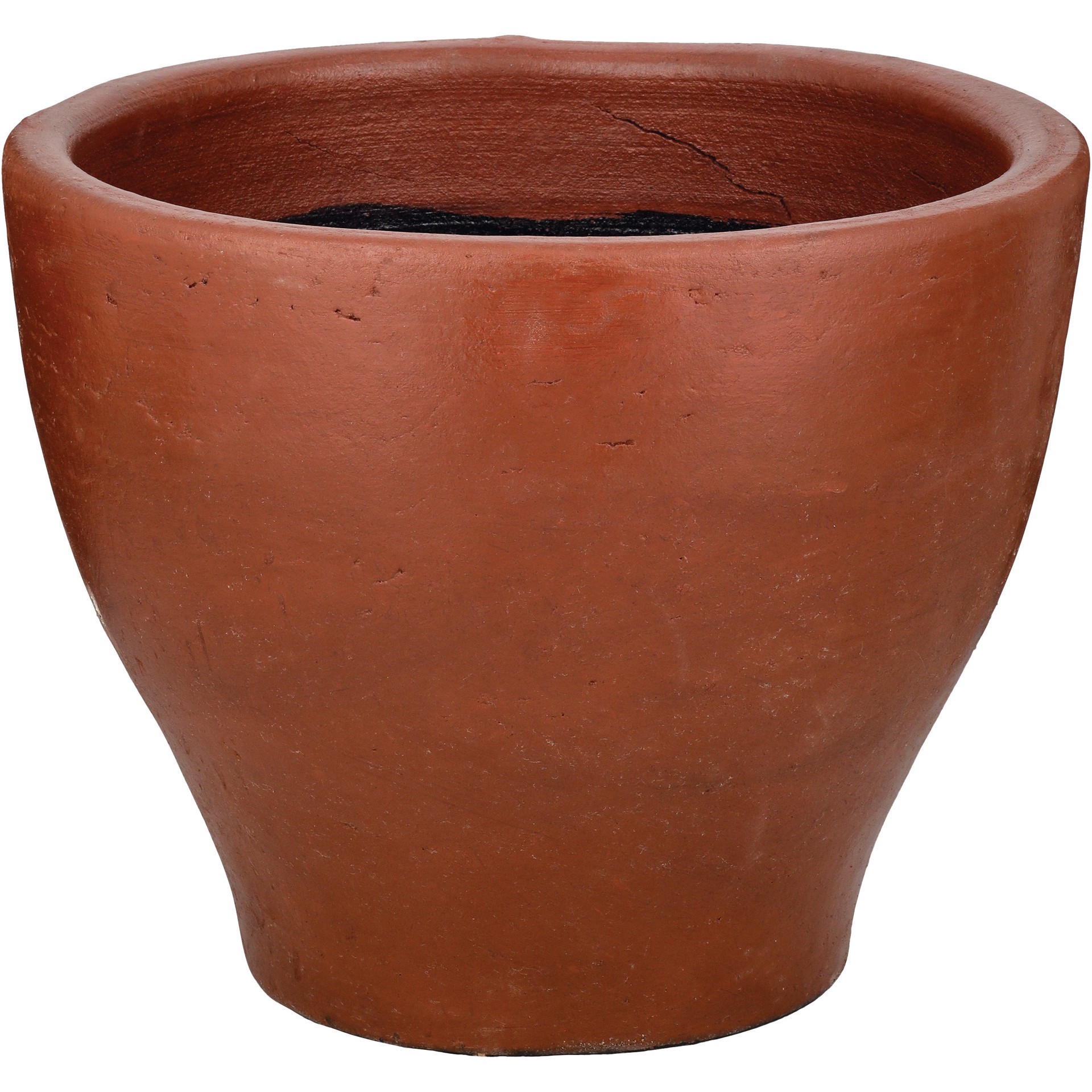 slide 1 of 1, Blue Orange Pottery Medium Clay Campana Planter - Red, 13 ft x 16 ft