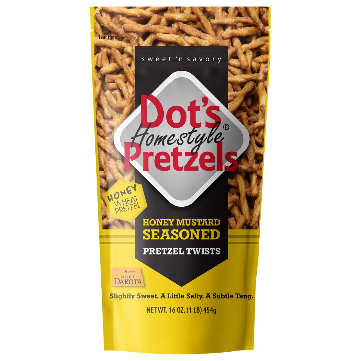 slide 1 of 9, Dot's Homestyle Pretzels Dot's Homestyle Honey Mustard Seasoned Pretzel Twists, 16 oz