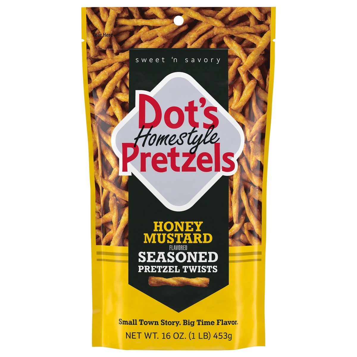 slide 1 of 9, Dot's Homestyle Pretzels Dot's Homestyle Honey Mustard Seasoned Pretzel Twists - 16 oz, 16 oz