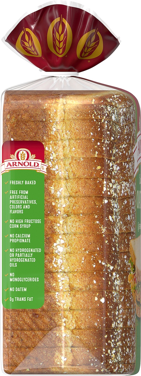 slide 5 of 8, Arnold Country Classics Bread - Oat Bran, 24 oz