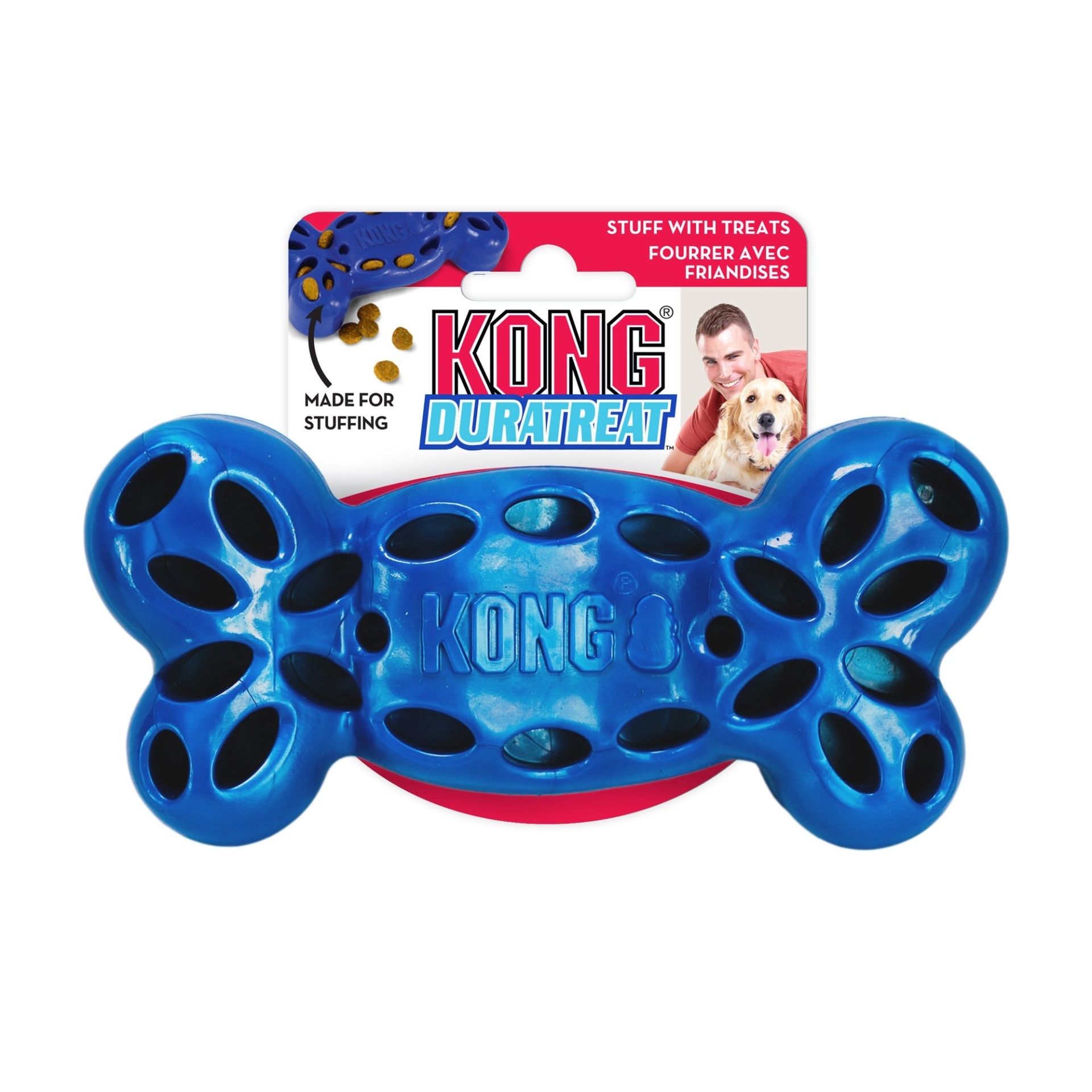 slide 1 of 1, KONG Duratreat Bone Dog Toys, LG