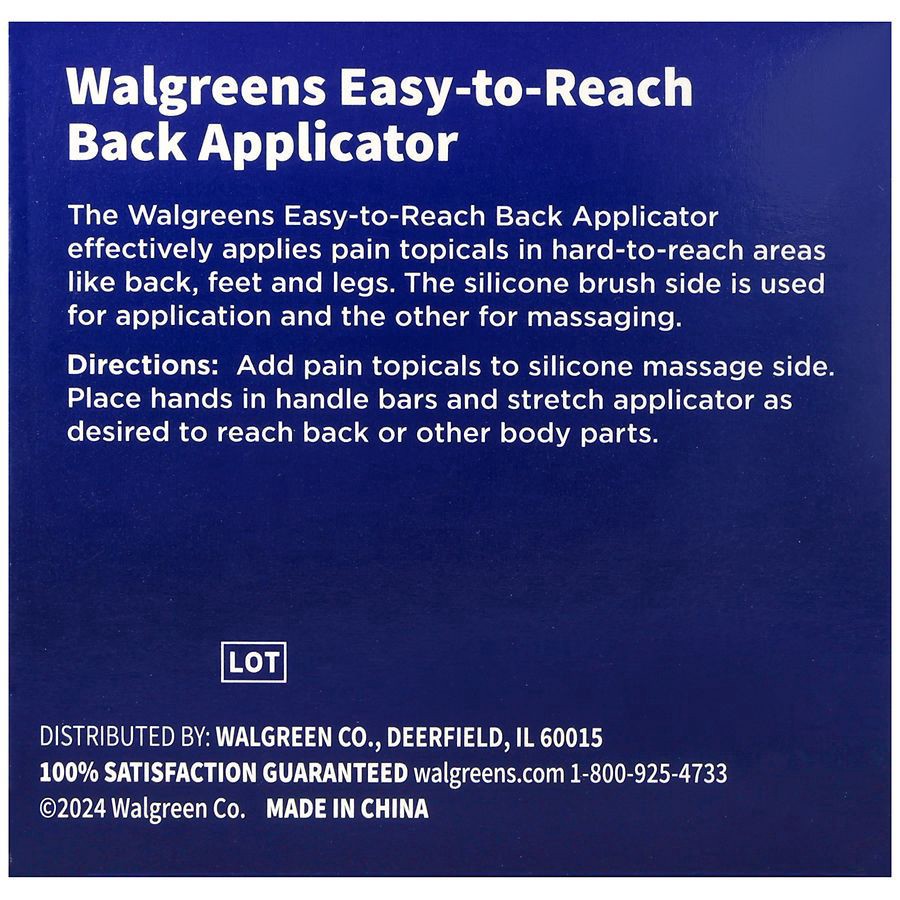 slide 2 of 5, Walgreens Easy-To-Reach Back Applicator, 1 ct