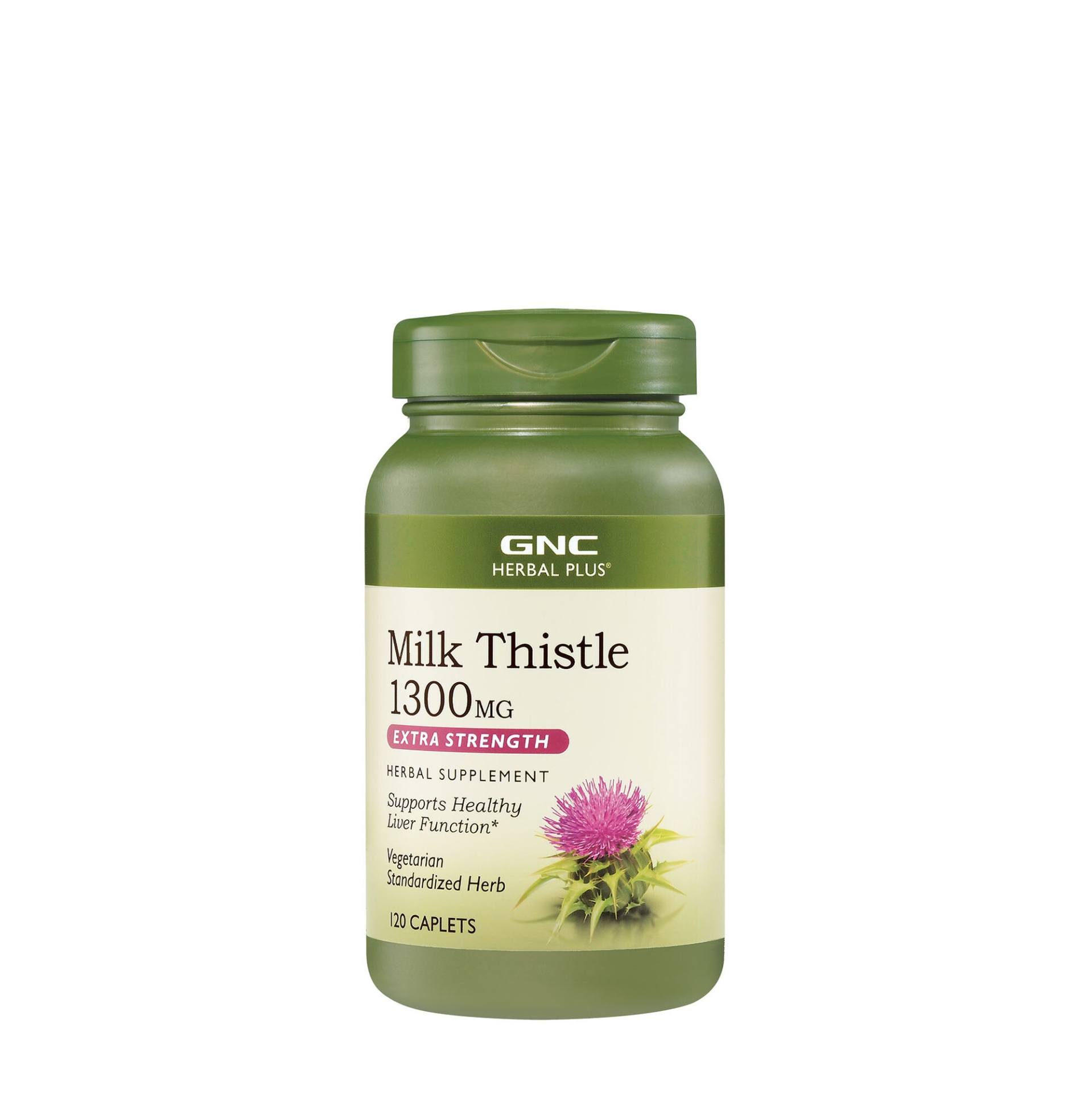 slide 1 of 1, GNC Herbal Plus Milk Thistle 1300mg, 120 ct