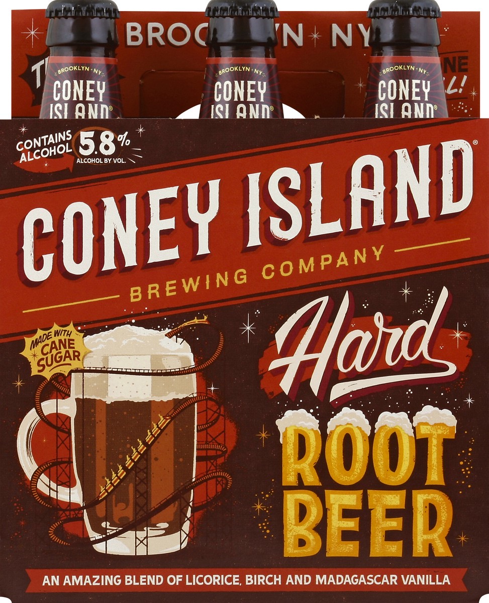 slide 5 of 6, Coney Island Brewing Co. Hard Root Beer Bottles - 6 ct; 12 oz, 6 ct; 12 oz