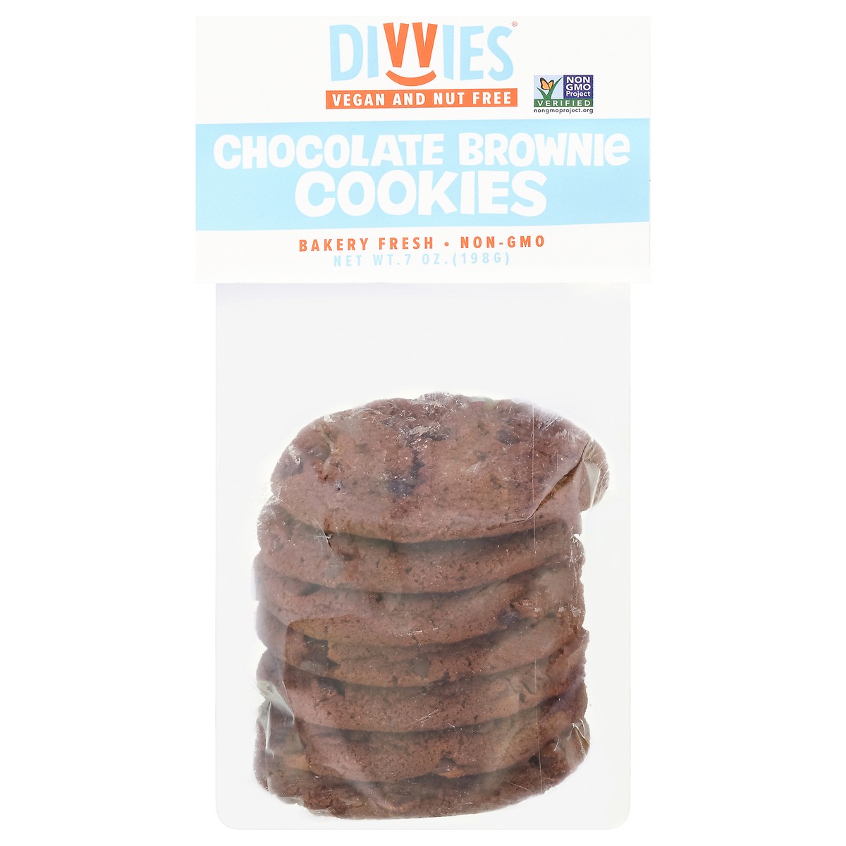 slide 4 of 14, Divvies Chocolate Brownie Cookies, 7 oz