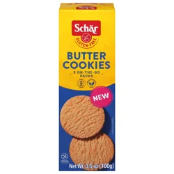 Schär Gluten-Free Butter Cookies On-the-Go Packs 3.5 oz