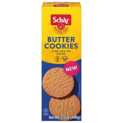 Schär Gluten-Free Butter Cookies On-the-Go Packs 3.5 oz