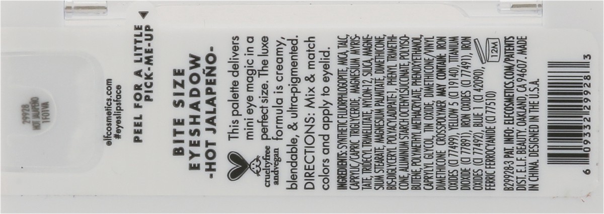 slide 5 of 9, e.l.f. Hot Jalapeno 29928 Eyeshadow Bite Size 0.12 oz, 0.12 oz