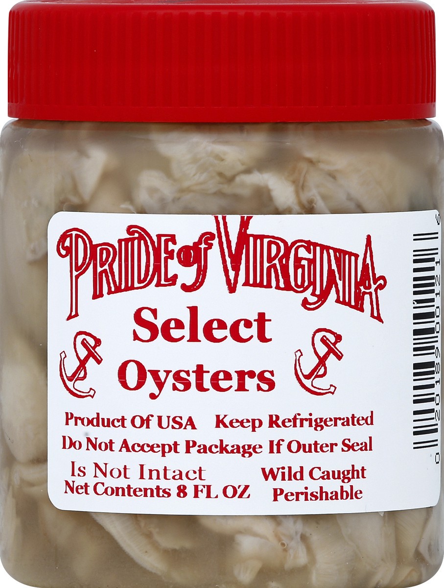 slide 2 of 2, Pride of Virginia Oysters 8 oz, 8 oz