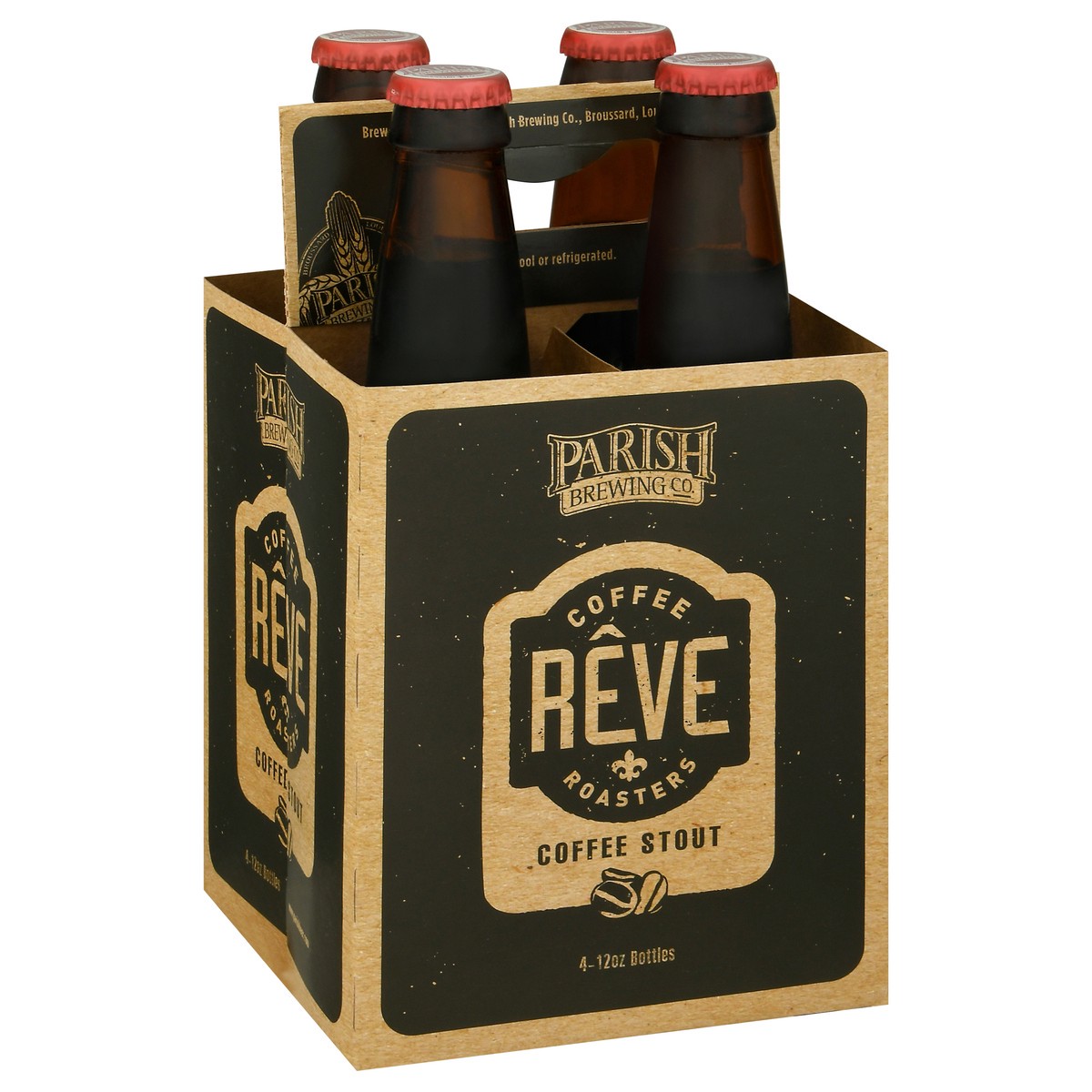 slide 6 of 9, Parish Brewing Reve Coffee Stout Beer 4 - 12 oz Bottles, 4 ct