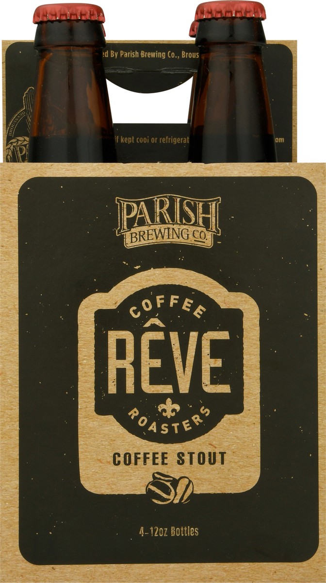 slide 7 of 9, Parish Brewing Reve Coffee Stout Beer 4 - 12 oz Bottles, 4 ct