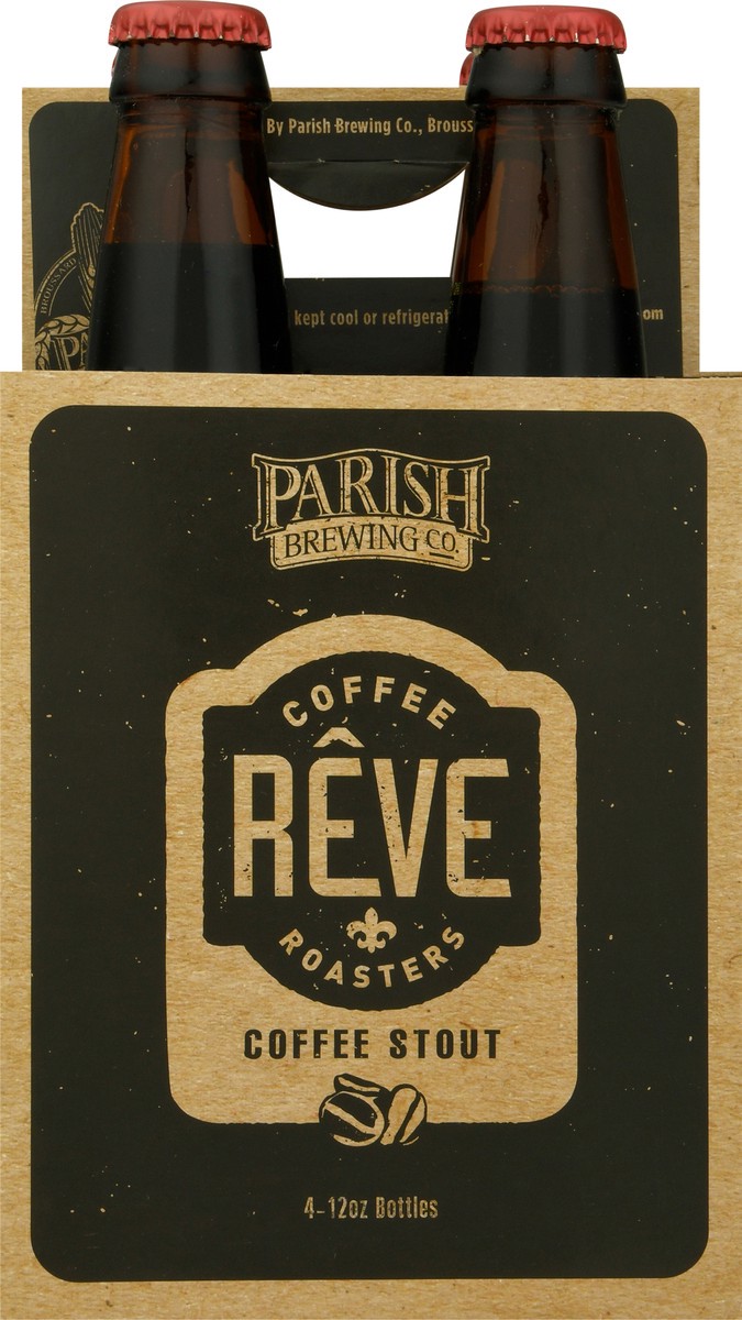 slide 4 of 9, Parish Brewing Reve Coffee Stout Beer 4 - 12 oz Bottles, 4 ct