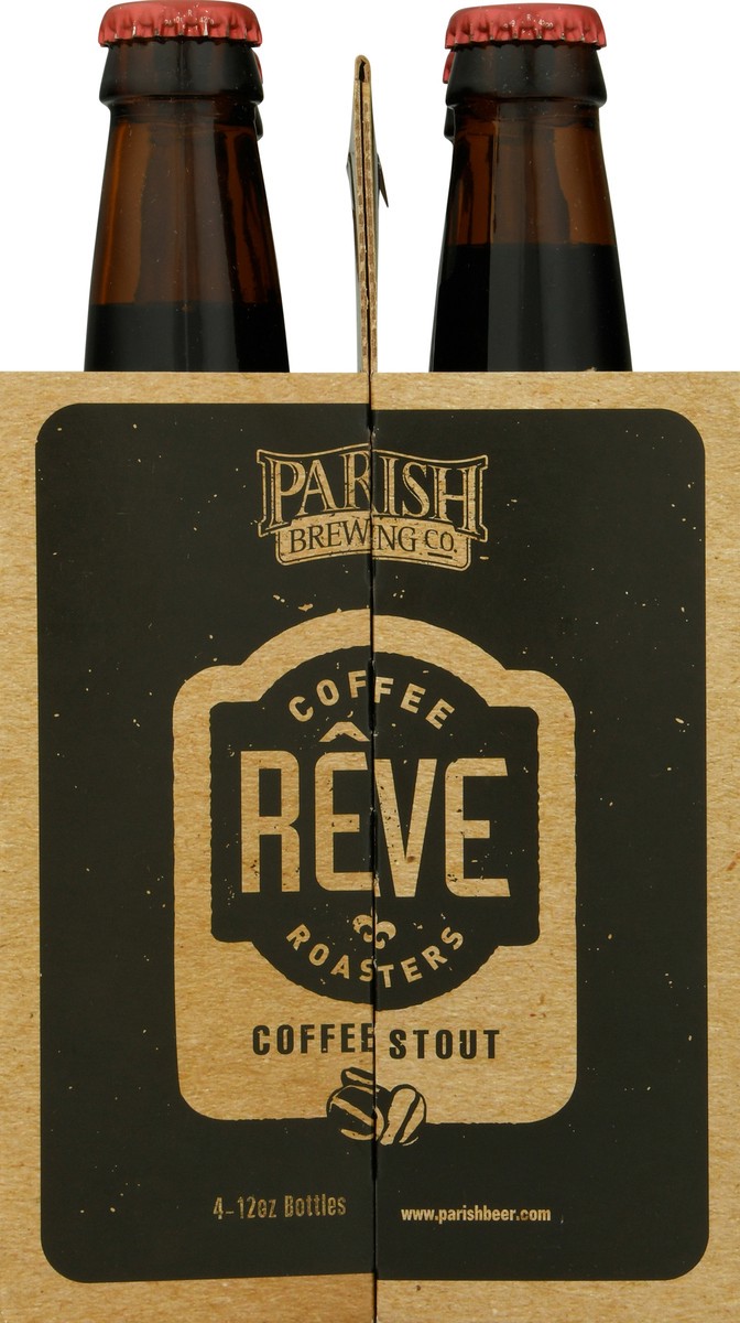 slide 8 of 9, Parish Brewing Reve Coffee Stout Beer 4 - 12 oz Bottles, 4 ct