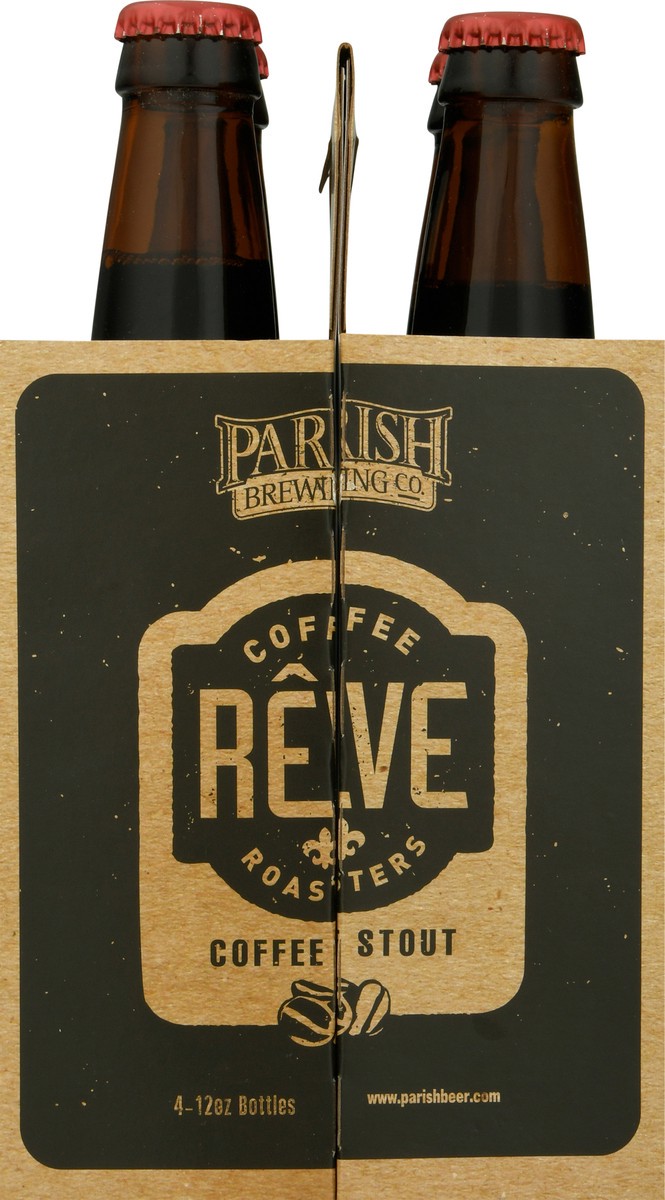 slide 9 of 9, Parish Brewing Reve Coffee Stout Beer 4 - 12 oz Bottles, 4 ct
