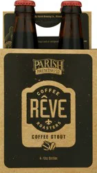 Parish Brewing Reve Coffee Stout Beer 4 - 12 oz Bottles