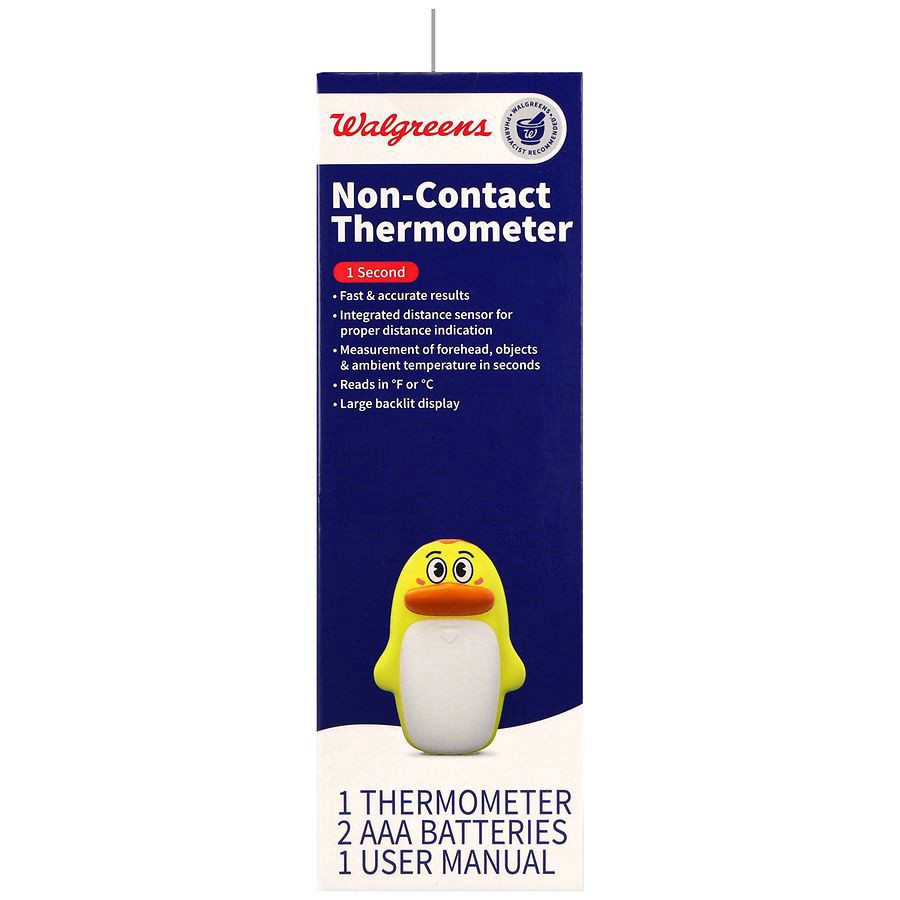 slide 5 of 5, Walgreens 1 Second Non-Contact Thermometer, 1 ct