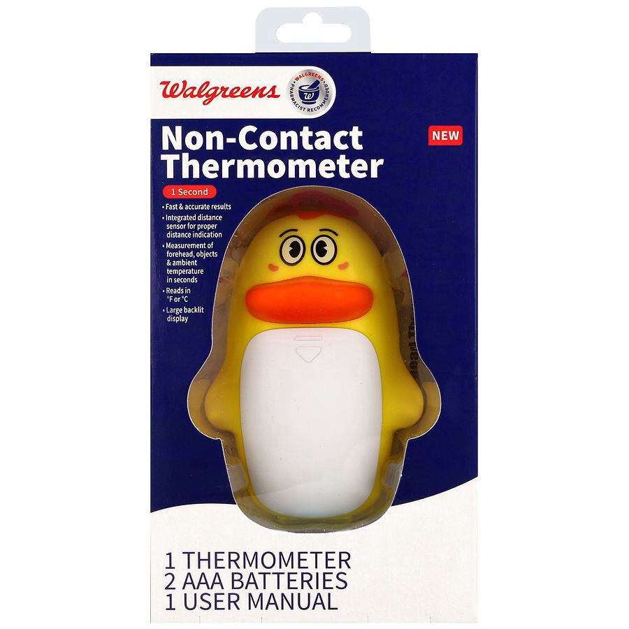 slide 1 of 5, Walgreens 1 Second Non-Contact Thermometer, 1 ct