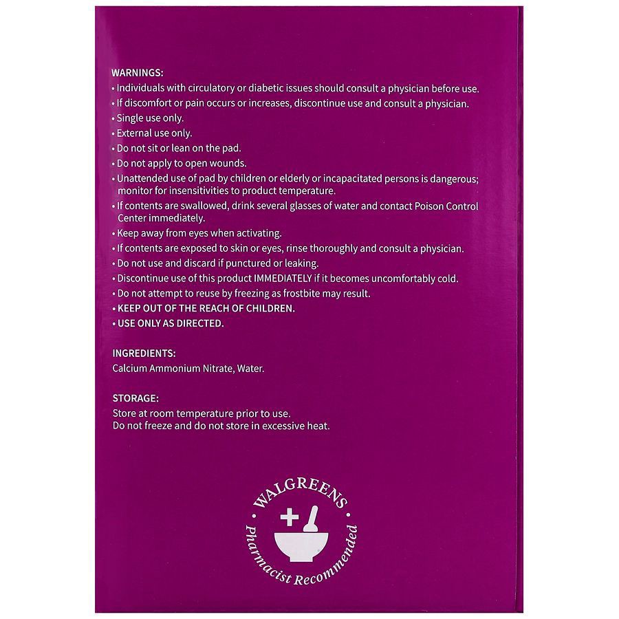 slide 5 of 5, Walgreens Perineal Instant Cold Maxi Pads, 5 ct