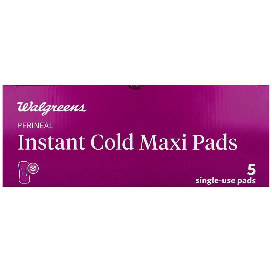 slide 4 of 5, Walgreens Perineal Instant Cold Maxi Pads, 5 ct