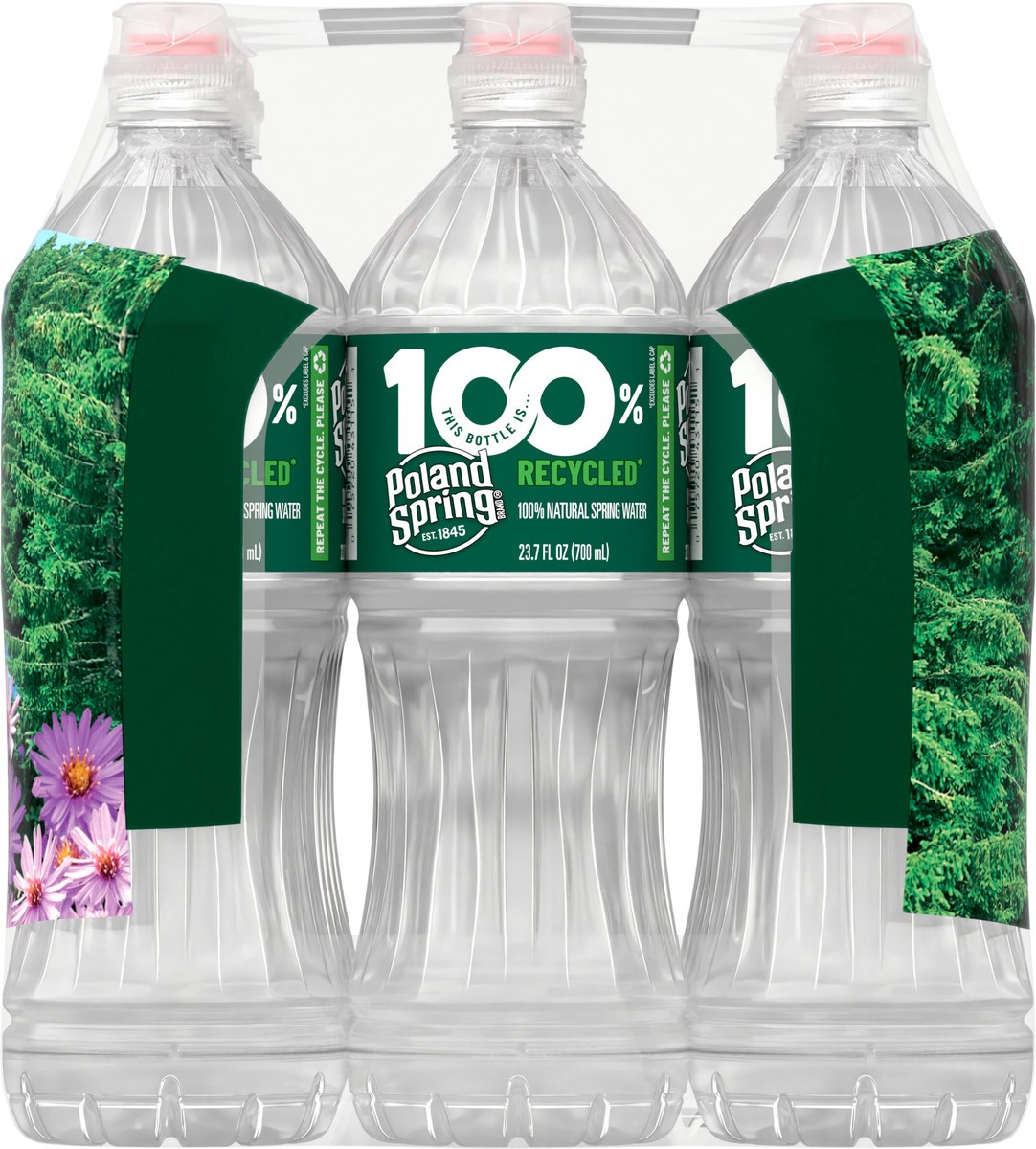 slide 7 of 8, POLAND SPRING Brand 100% Natural Spring Water, 23.7-ounce plastic sport cap bottles (Pack of 12), 23.7 oz