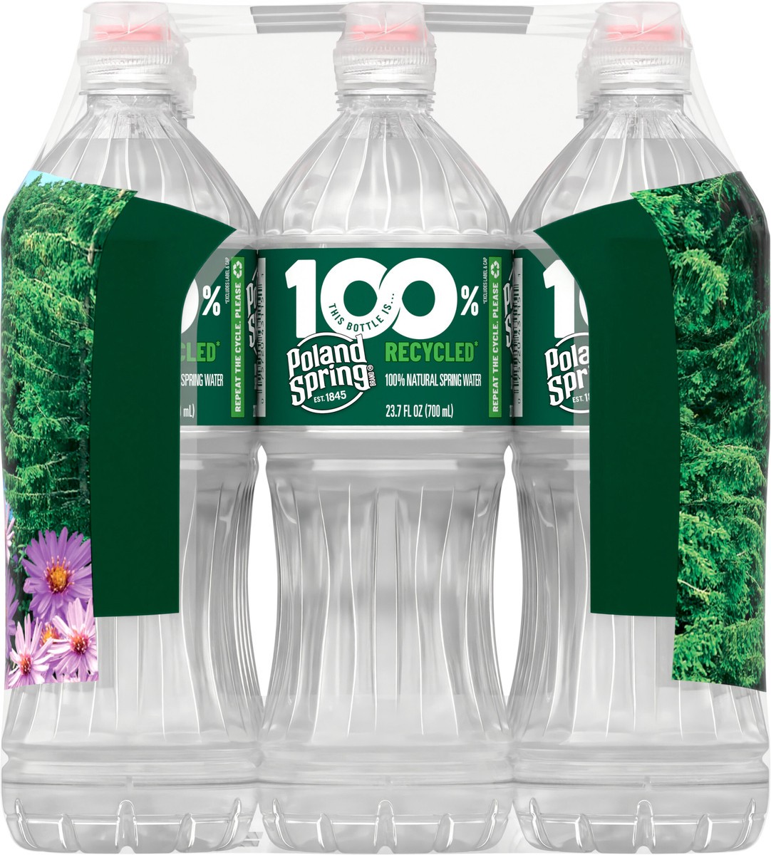 slide 6 of 8, POLAND SPRING Brand 100% Natural Spring Water, 23.7-ounce plastic sport cap bottles (Pack of 12), 23.7 oz