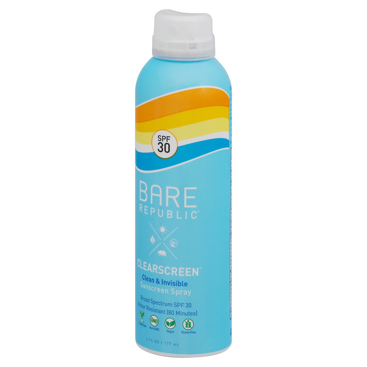 slide 5 of 9, Bare Republic Clearscreen Spray Spf 30, 6 oz
