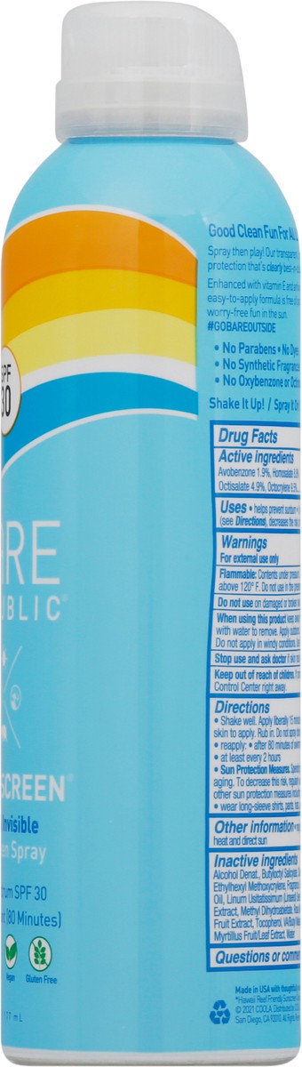 slide 4 of 9, Bare Republic Clearscreen Spray Spf 30, 6 oz