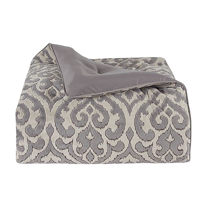 slide 2 of 6, J. Queen New York Belvedere Queen Comforter Set - Silver, 4 ct