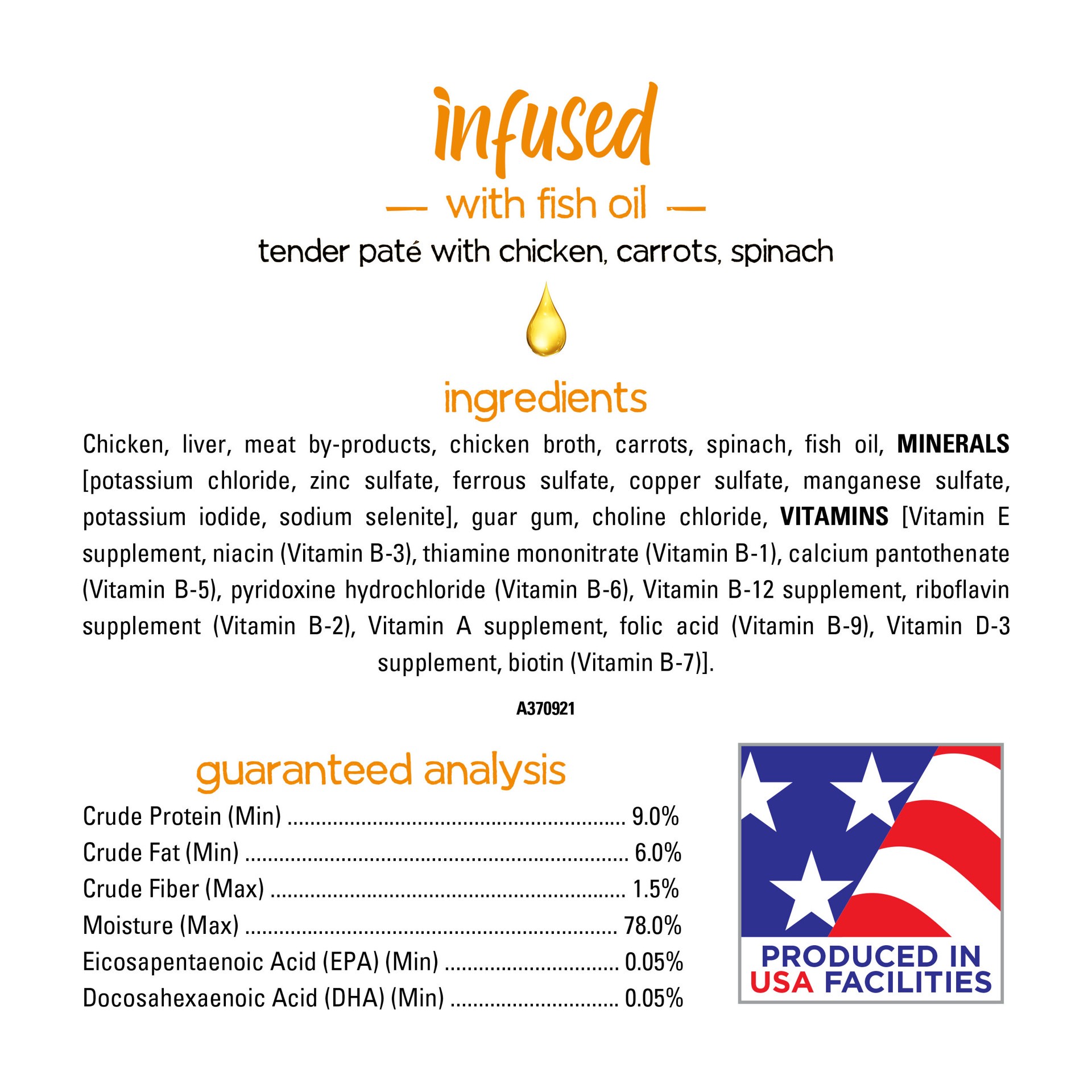 slide 6 of 9, Beneful Purina Beneful Infused Wet Pate Dog Food With Real Chicken, Carrots and Spinach, With Fish Oil for Dogs, 9 oz