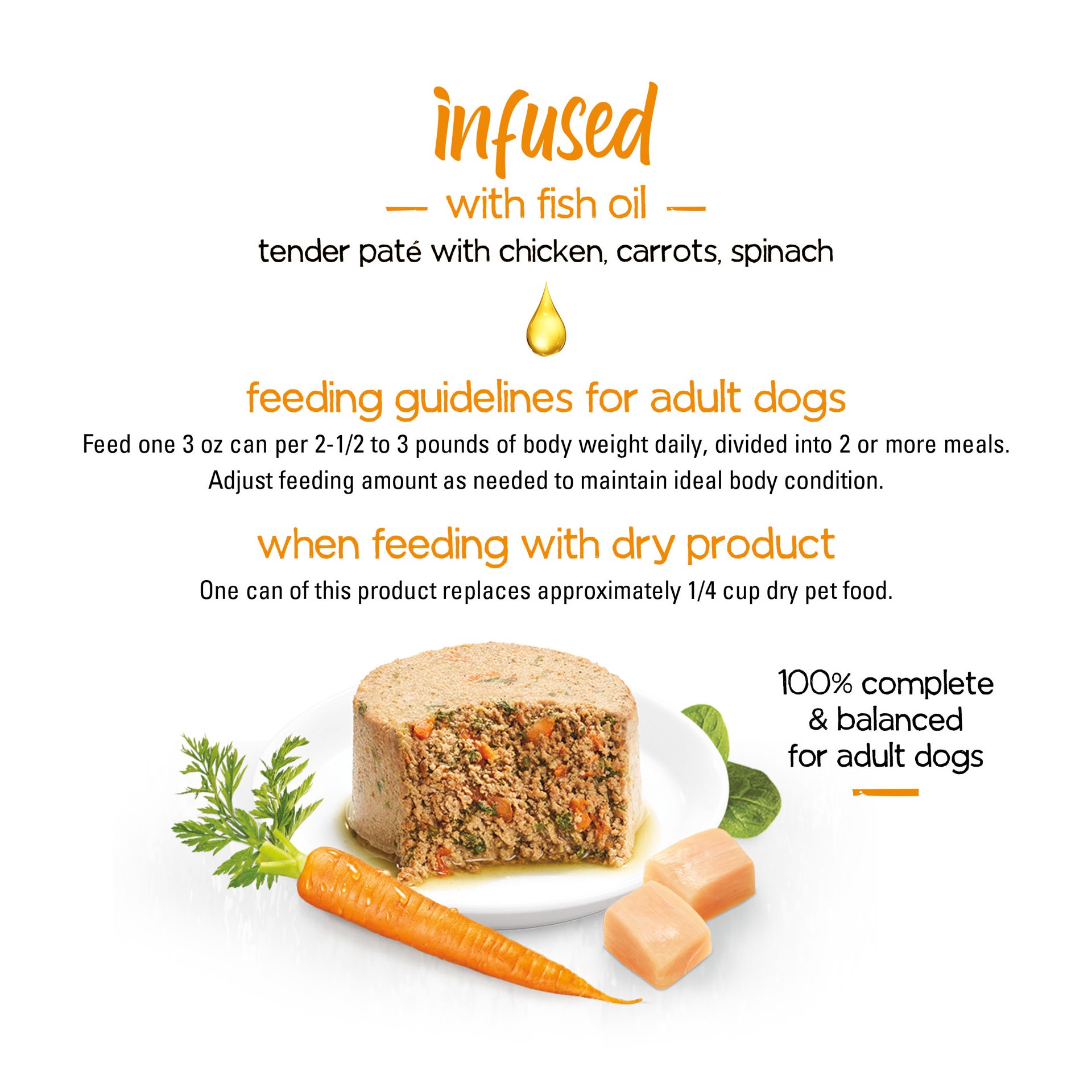 slide 9 of 9, Beneful Purina Beneful Infused Wet Pate Dog Food With Real Chicken, Carrots and Spinach, With Fish Oil for Dogs, 9 oz