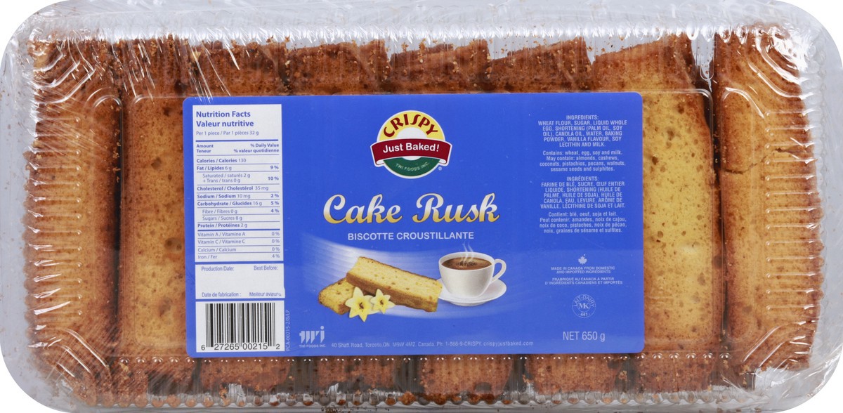 slide 3 of 4, TWI Foods Cake Rusk, 6.9 oz