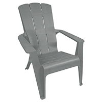 slide 3 of 5, Gracious Living Plastic Stackable Adirondack Chair, 1 ct