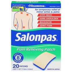 Salonpas Pain Relieving Patch 20 ea