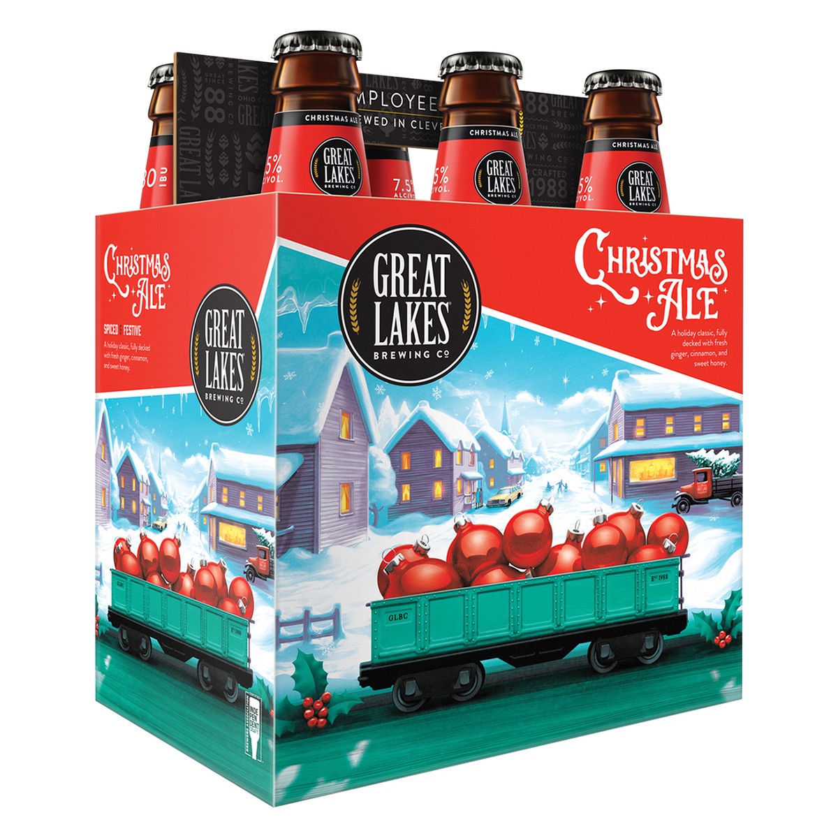 slide 4 of 5, Great Lakes Brewing Co. Christmas Ale Beer 6-12 oz Bottles, 6 ct; 12 oz