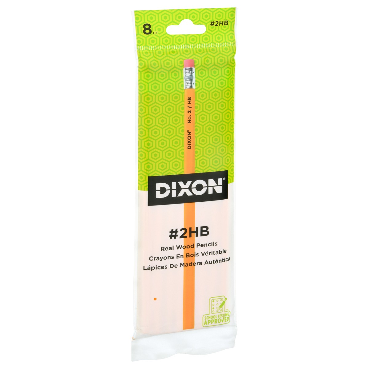 slide 6 of 9, Dixon 100% Real Wood Yellow #2 Pencils, 8 ct