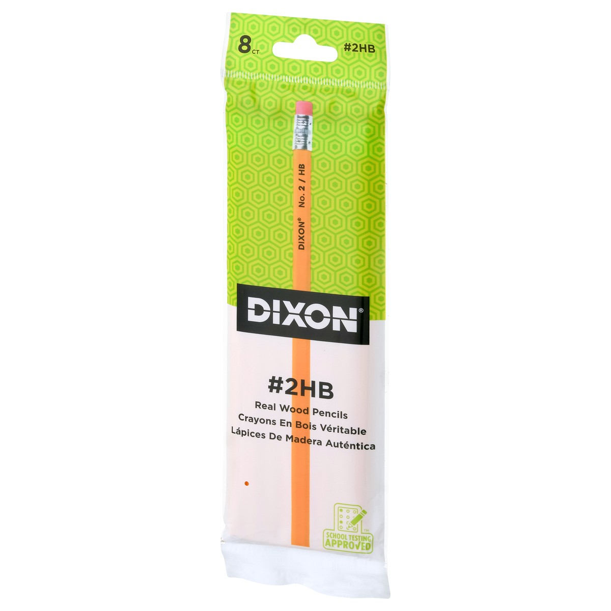 slide 4 of 9, Dixon 100% Real Wood Yellow #2 Pencils, 8 ct