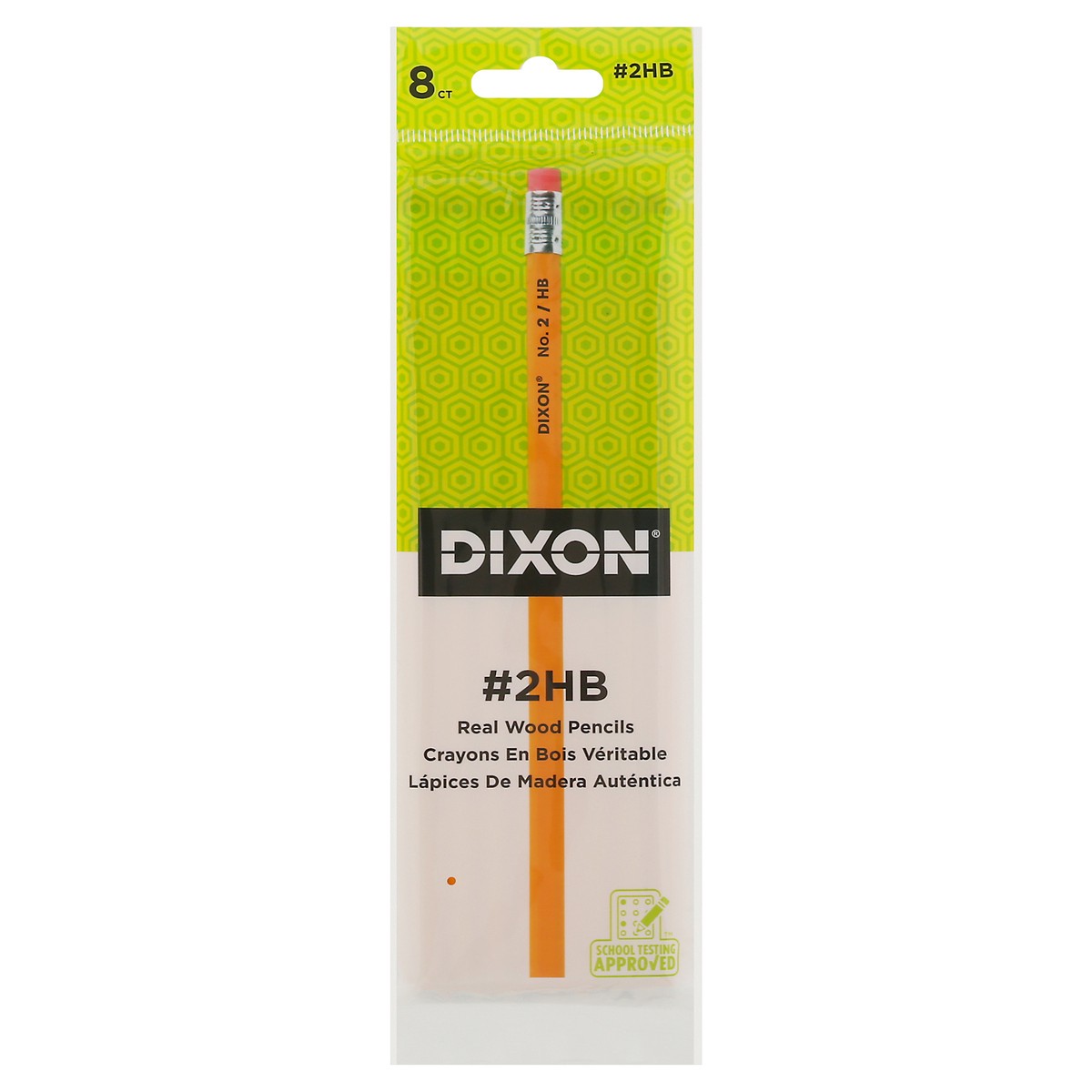 slide 1 of 9, Dixon 100% Real Wood Yellow #2 Pencils, 8 ct