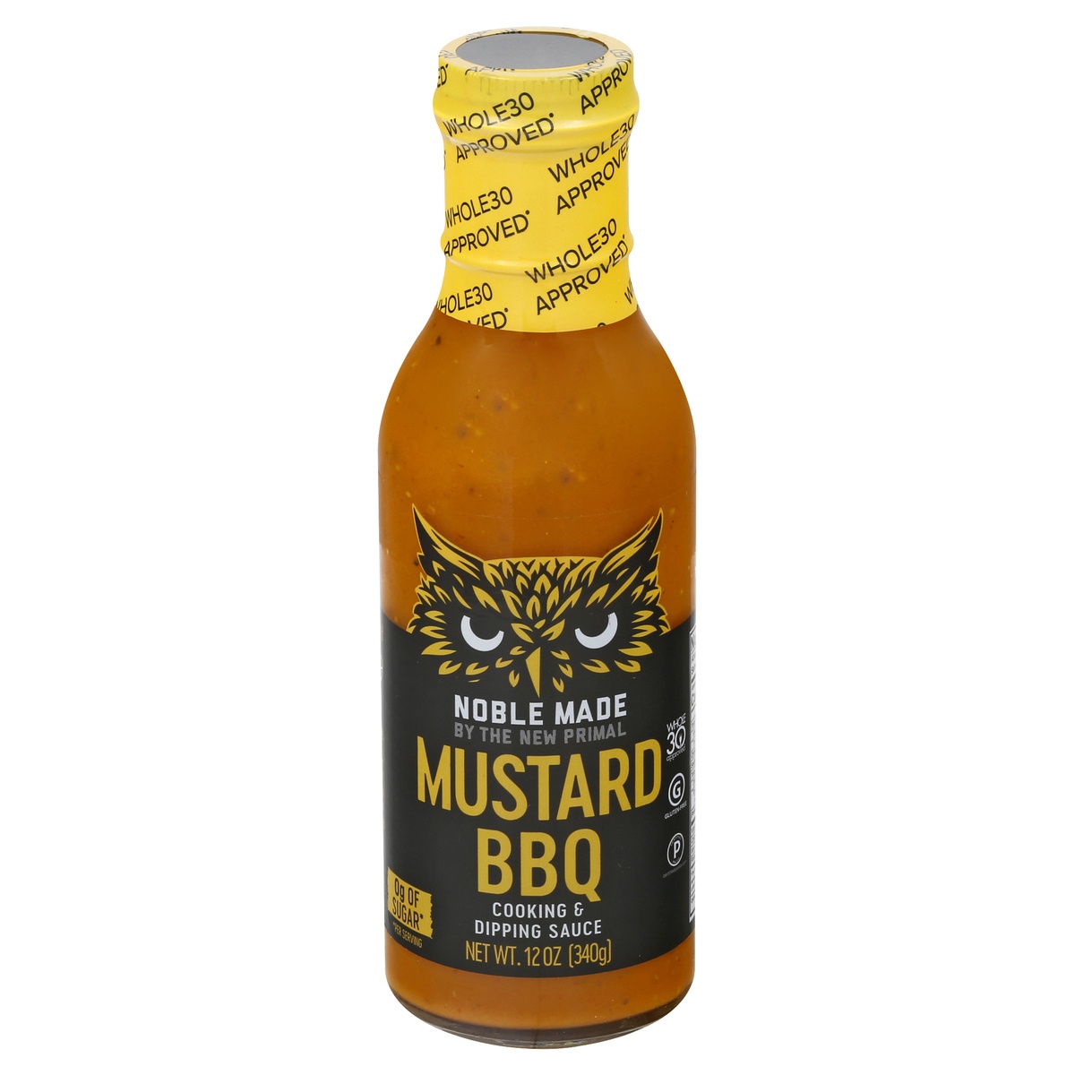 slide 1 of 1, The New Primal Noble Made Cooking & Dipping Sauce Mustard Bbq, 12 oz