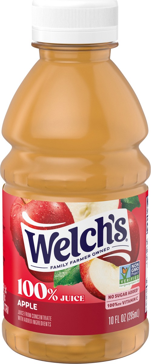 slide 5 of 9, Welch's 100% Apple Juice, 10 fl oz On-the-Go Bottle, 10 fl oz